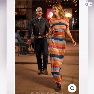 NWT DOUBLE D RANCH
PAINTED VISTAS ROMANCE SKIRT